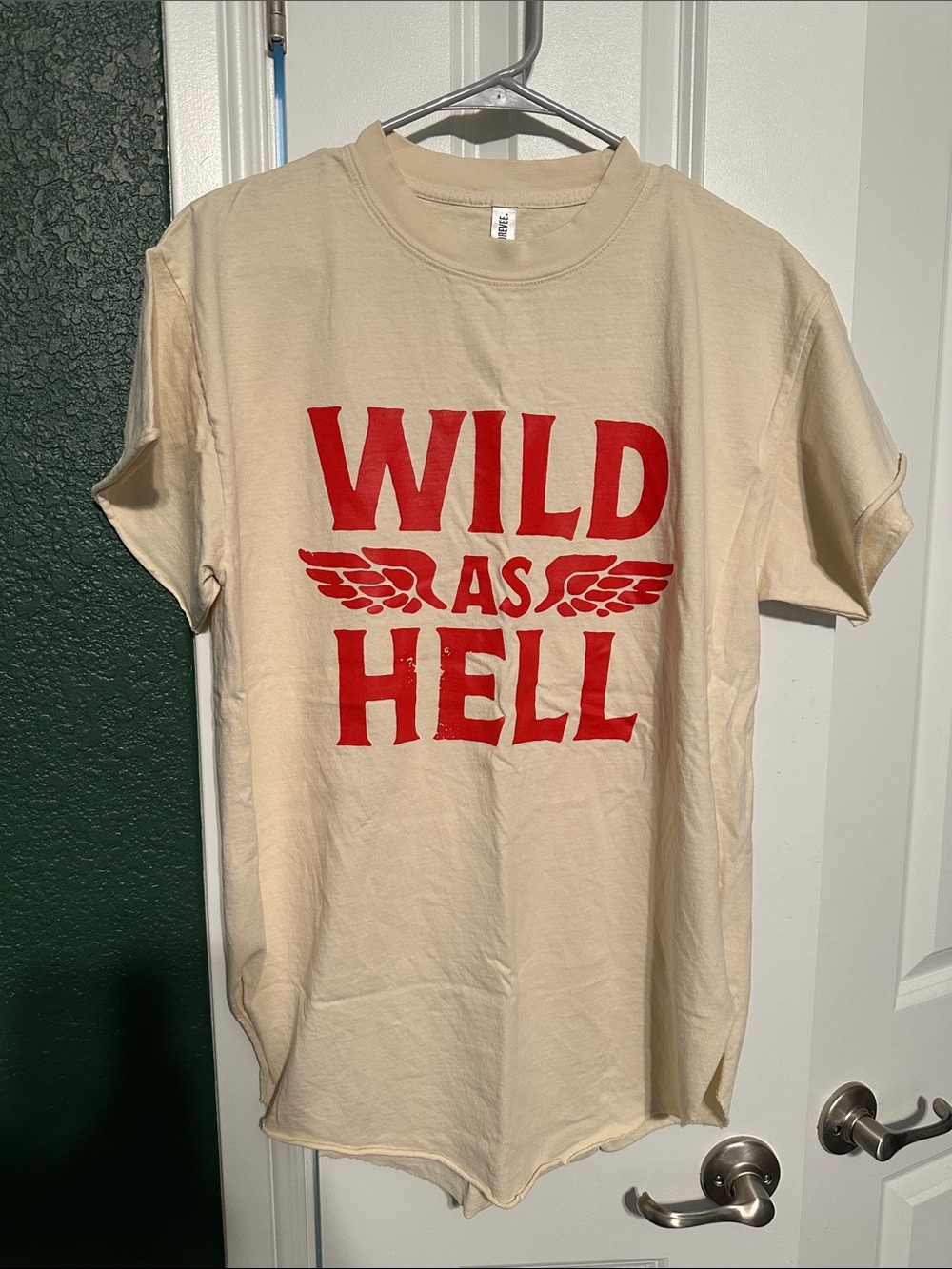 Pebby Forevee Wild As Hell Side Slit Graphic Tee